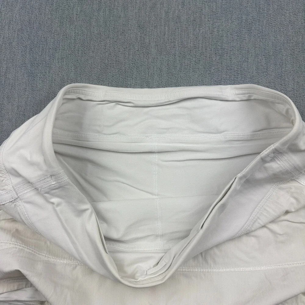 Lululemon Skirt Skort Womens 10 Ivory Athletic Pace Rival 4-Way Stretch Tennis